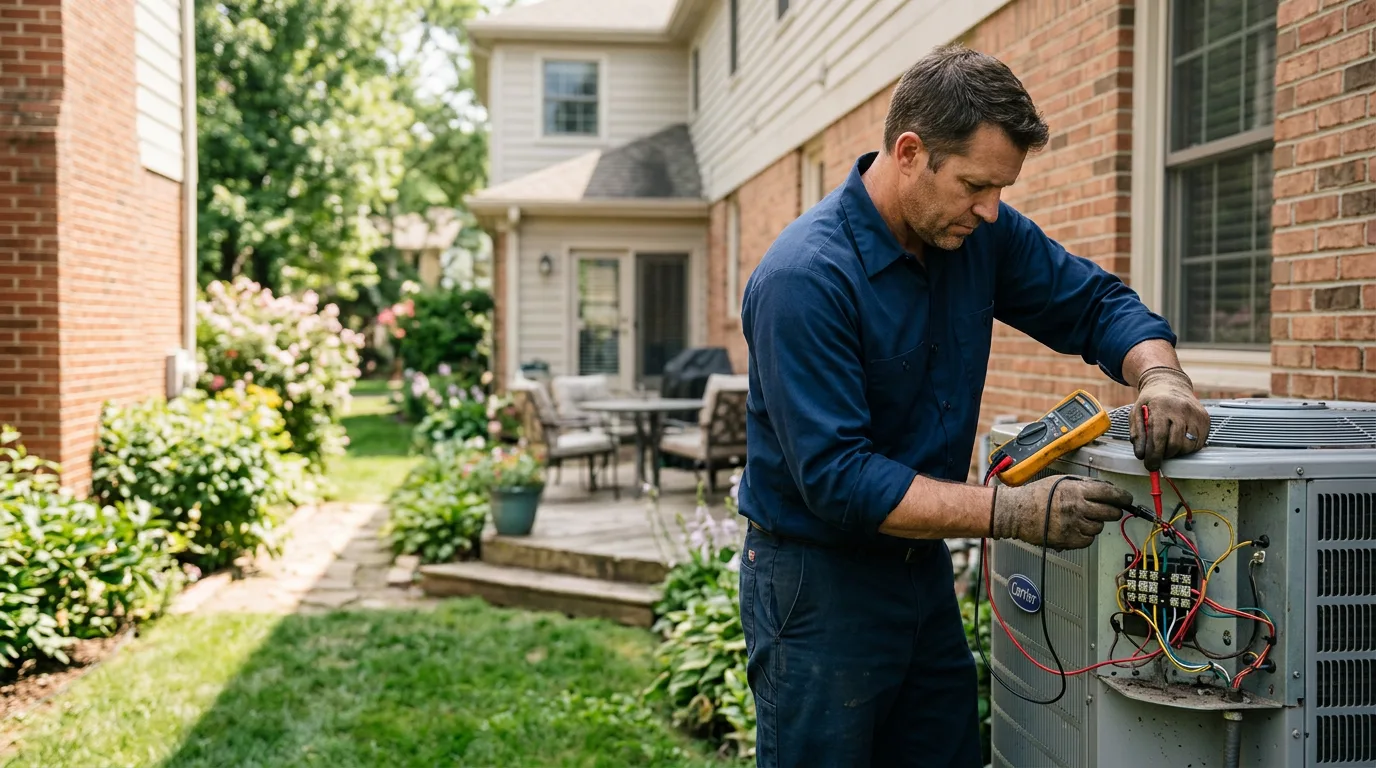 HVAC technician working near Mcgrann, PA